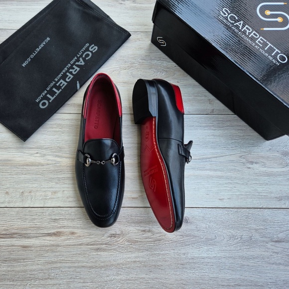 Leather Loafer with Hand-stitched Red Sole - Picture 6 of 7